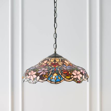 Endon 64325 - Lustr na řetězu SULLIVAN 1xE27/60W/230V pr. 40 cm