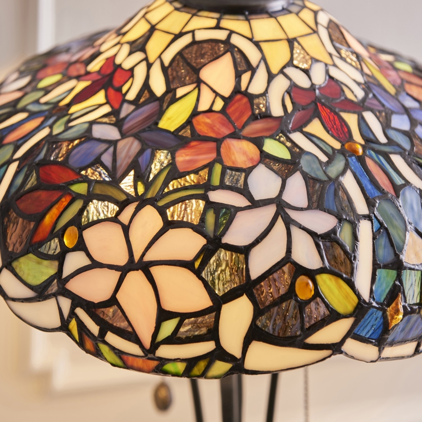 Endon 64326 - Stolní lampa Tiffany SULLIVAN 2xE27/60W/230V pr. 40 cm