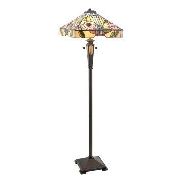 Endon 64383 - Stojací lampa Tiffany WILLIOW 2xE27/60W/230V pr. 42,5 cm