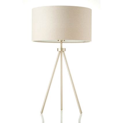 Endon 66986 - Stolní lampa TRI 1xE27/40W/230V mosaz/béžová