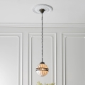 Endon 67044 - Lustr na řetězu Tiffany FARGO 1xE14/40W/230V pr. 25,5 cm