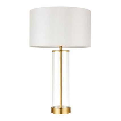 Endon 68802 - Stmívatelná dotyková stolní lampa LESSINA 1xE27/10W/230V zlatá/bílá