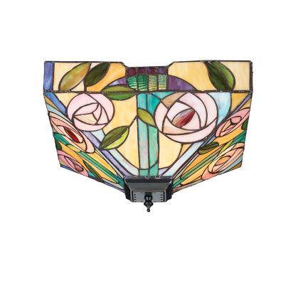 Endon 70699 - Stropní svítidlo Tiffany WILLOW 2xE27/60W/230V 35x35 cm