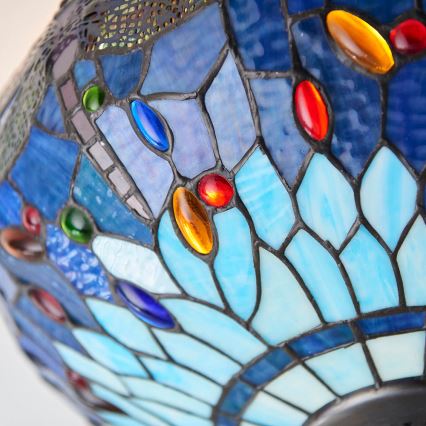 Endon 70722 - Stropní svítidlo Tiffany DRAGONFLY 2xE27/60W/230V pr. 41 cm