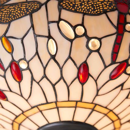 Endon 70723 - Stropní svítidlo Tiffany DRAGONFLY 2xE27/60W/230V pr. 41 cm