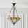 Endon 70750 - Lustr na řetězu Tiffany HECTOR 3xE27/60W/230V pr. 40 cm