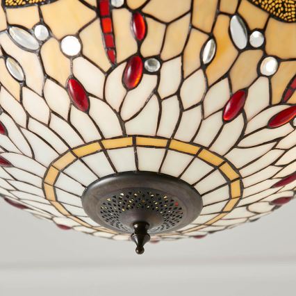 Endon 70759 - Lustr na řetězu DRAGONFLY 3xE27/60W/230V pr. 41 cm