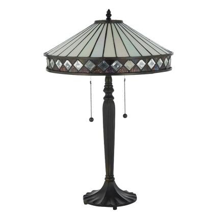 Endon 70935 - Stolní lampa Tiffany FARGO 2xE27/60W/230V pr. 41,5 cm
