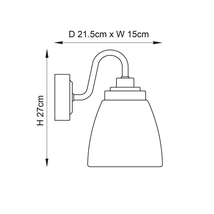 Endon 77088 - Koupelnové nástěnné svítidlo ASHBURY 1xE14/4W/230V IP44 lesklý chrom