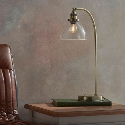 Endon 77859 - Stolní lampa HANSEN 1xE14/40W/230V mosaz