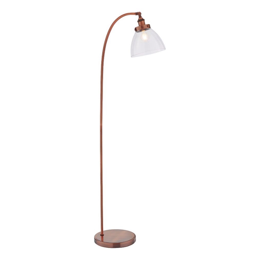 Endon 77862 - Stojací lampa HANSEN 1xE27/40W/230V měděná