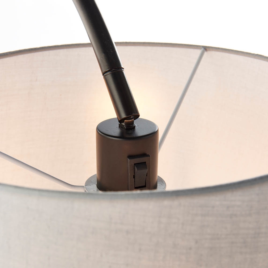 Endon 78163 - Stojací lampa CARLSON 1xE27/60W/230V šedá/černá