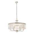 Endon 90263 - Lustr na řetězu CHESTERFIELD 6xE14/6W/230V pr. 55 cm lesklý chrom