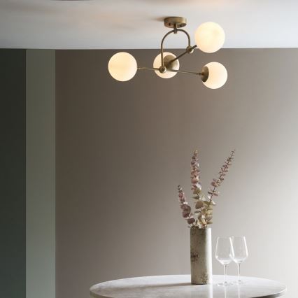 Endon 90843 - Přisazený lustr ONTARIO 4xE14/7W/230V mosaz