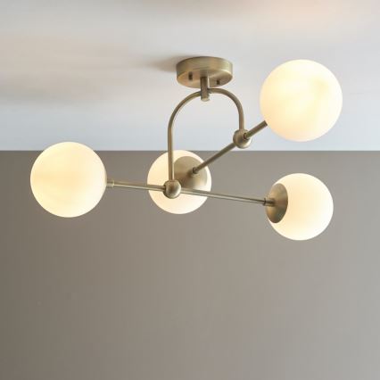 Endon 90843 - Přisazený lustr ONTARIO 4xE14/7W/230V mosaz