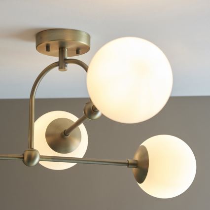 Endon 90843 - Přisazený lustr ONTARIO 4xE14/7W/230V mosaz