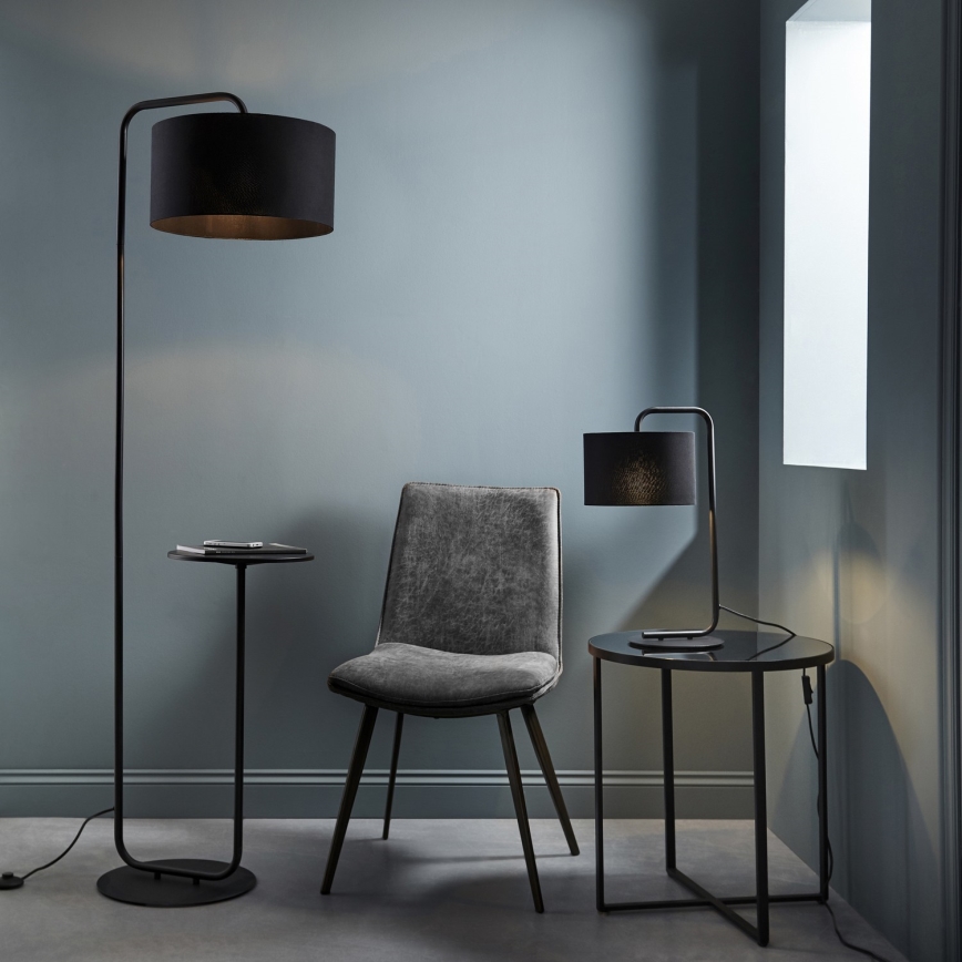 Endon 92301 - Stojací lampa LANDIS 1xE27/10W/230V černá