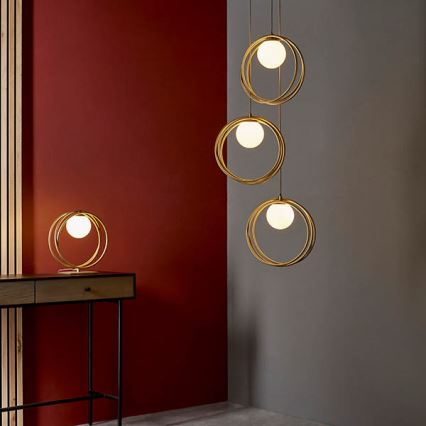 Endon 92491 - Stolní lampa EMILIO 1xG9/3W/230V zlatá