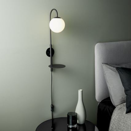 Endon 92726 - Nástěnná lampa HALO 1xG9/3W/230V černá
