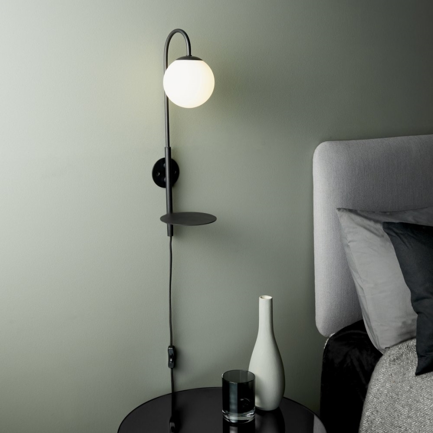 Endon 92726 - Nástěnná lampa HALO 1xG9/3W/230V černá