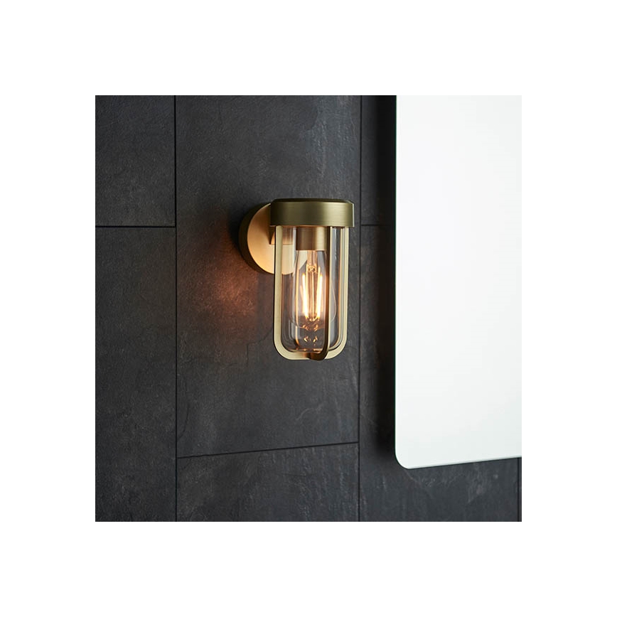 Endon 92855 - Koupelnové nástěnné svítidlo 1xE27/6W/230V IP44 mosaz