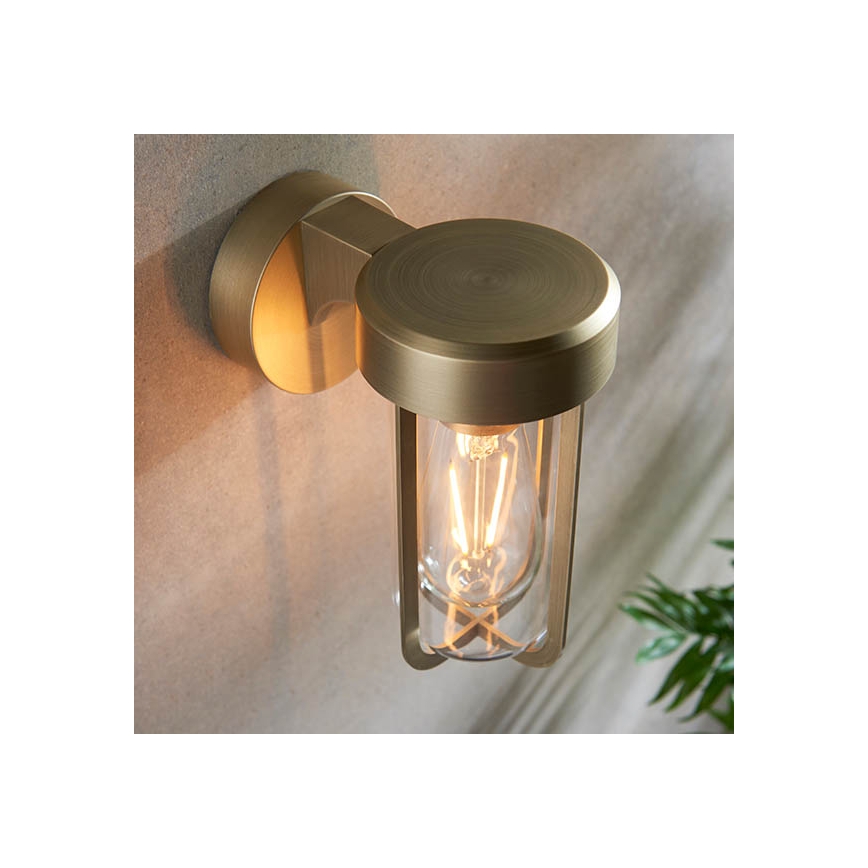 Endon 92855 - Koupelnové nástěnné svítidlo 1xE27/6W/230V IP44 mosaz