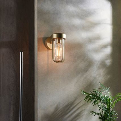 Endon 92855 - Koupelnové nástěnné svítidlo 1xE27/6W/230V IP44 mosaz