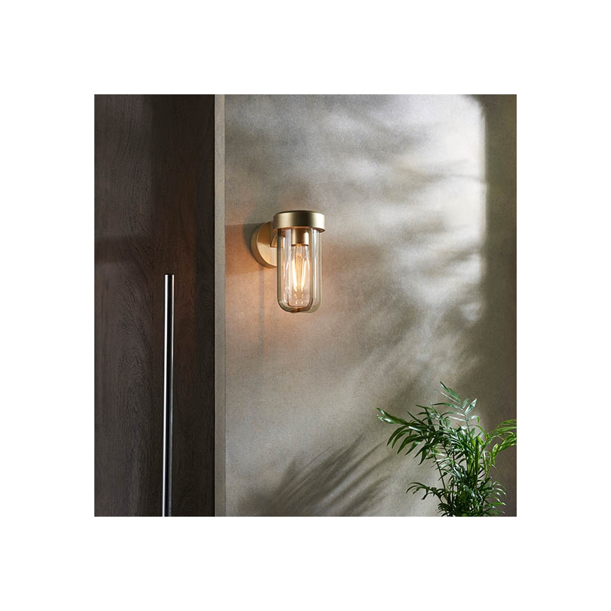 Endon 92855 - Koupelnové nástěnné svítidlo 1xE27/6W/230V IP44 mosaz