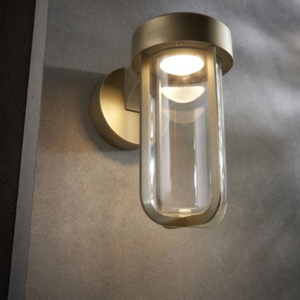 Endon 92856 - LED Koupelnové nástěnné svítidlo LED/8W/230V IP44 2700K mosaz
