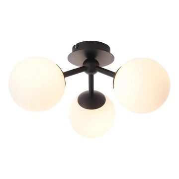 Endon 93489 - Koupelnový přisazený lustr FRIO 3xG9/3W/230V IP44 černá