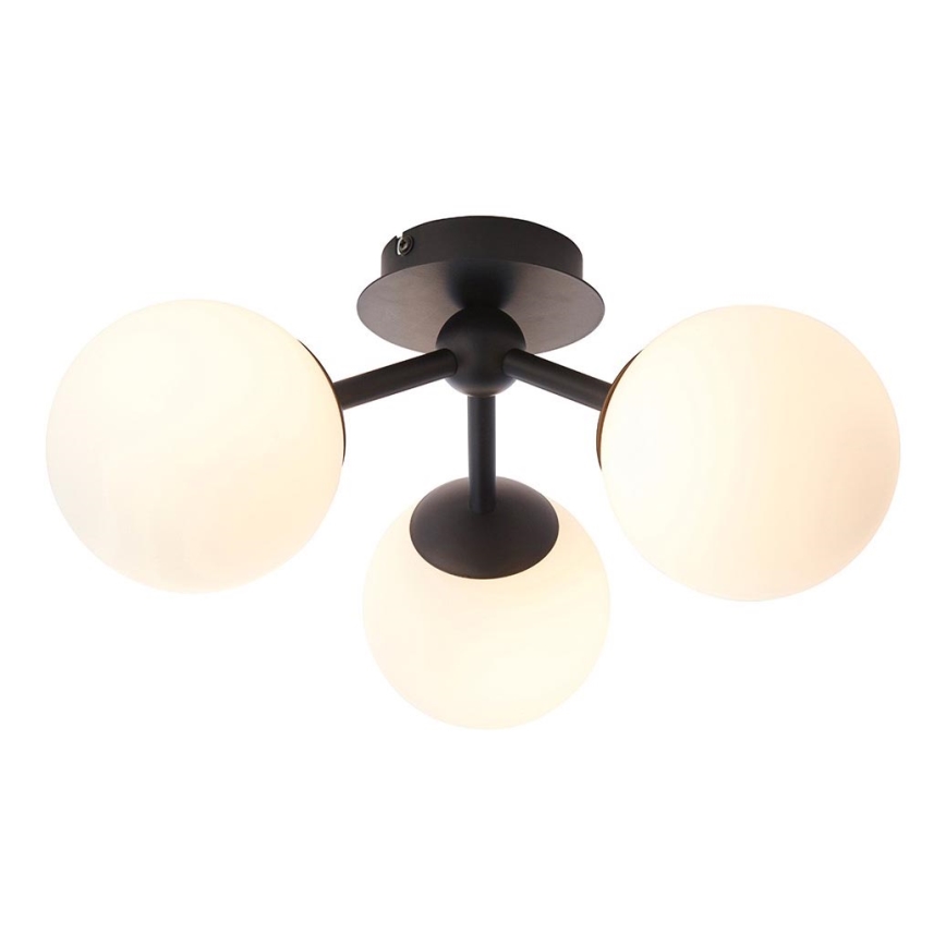 Endon 93489 - Koupelnový přisazený lustr FRIO 3xG9/3W/230V IP44 černá