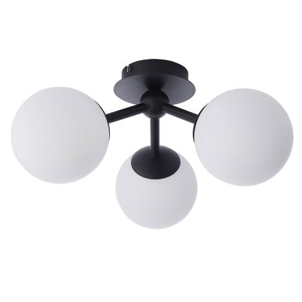Endon 93489 - Koupelnový přisazený lustr FRIO 3xG9/3W/230V IP44 černá