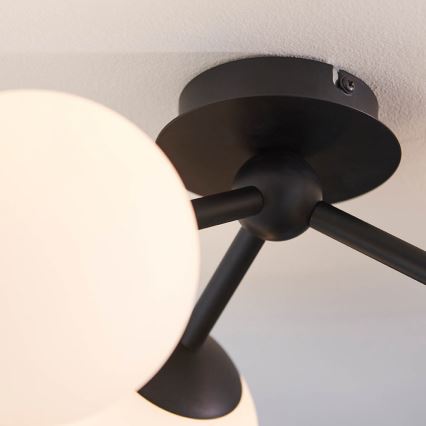 Endon 93489 - Koupelnový přisazený lustr FRIO 3xG9/3W/230V IP44 černá