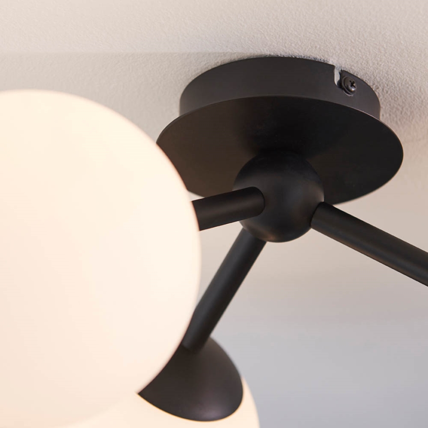 Endon 93489 - Koupelnový přisazený lustr FRIO 3xG9/3W/230V IP44 černá