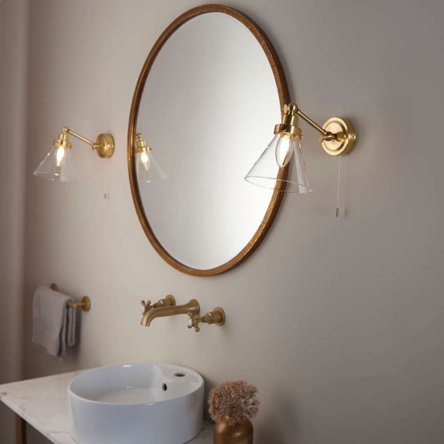 Endon 93854 - Koupelnové nástěnné bodové svítidlo FARADAY 1xG9/3W/230V IP44 zlatá