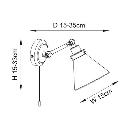 Endon 93854 - Koupelnové nástěnné bodové svítidlo FARADAY 1xG9/3W/230V IP44 zlatá