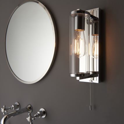 Endon 94074 - Koupelnové nástěnné svítidlo TAYLOR 1xE27/10W/230V IP44 lesklý chrom