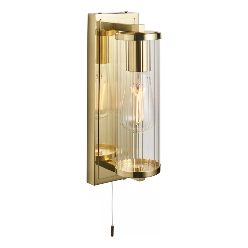 Endon 94075 - Koupelnové nástěnné svítidlo TAYLOR 1xE27/10W/230V IP44 zlatá