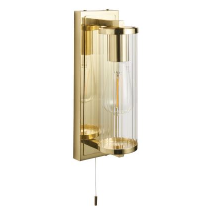 Endon 94075 - Koupelnové nástěnné svítidlo TAYLOR 1xE27/10W/230V IP44 zlatá