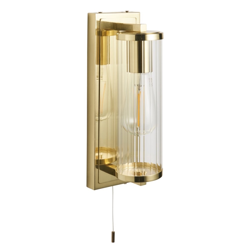 Endon 94075 - Koupelnové nástěnné svítidlo TAYLOR 1xE27/10W/230V IP44 zlatá