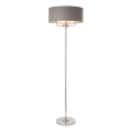 Endon 94378 - Stojací lampa HIGHCLERE 1xE14/40W/230V šedá/lesklý chrom