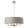 Endon 94415 - Lustr na řetězu HIGHCLERE 8xE14/40W/230V šedá/lesklý chrom pr. 70 cm