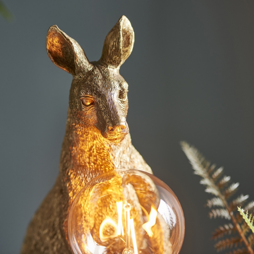 Endon 95075 - Stolní lampa KANGAROO 1xE27/10W/230V zlatá