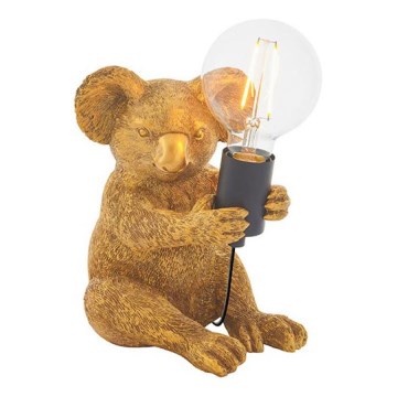 Endon 95082 - Stolní lampa KOALA 1xE27/10W/230V zlatá
