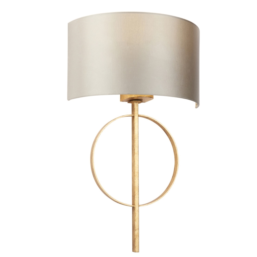 Endon 95210 - Nástěnná lampa 1xE27/10W/230V šedá/mosaz