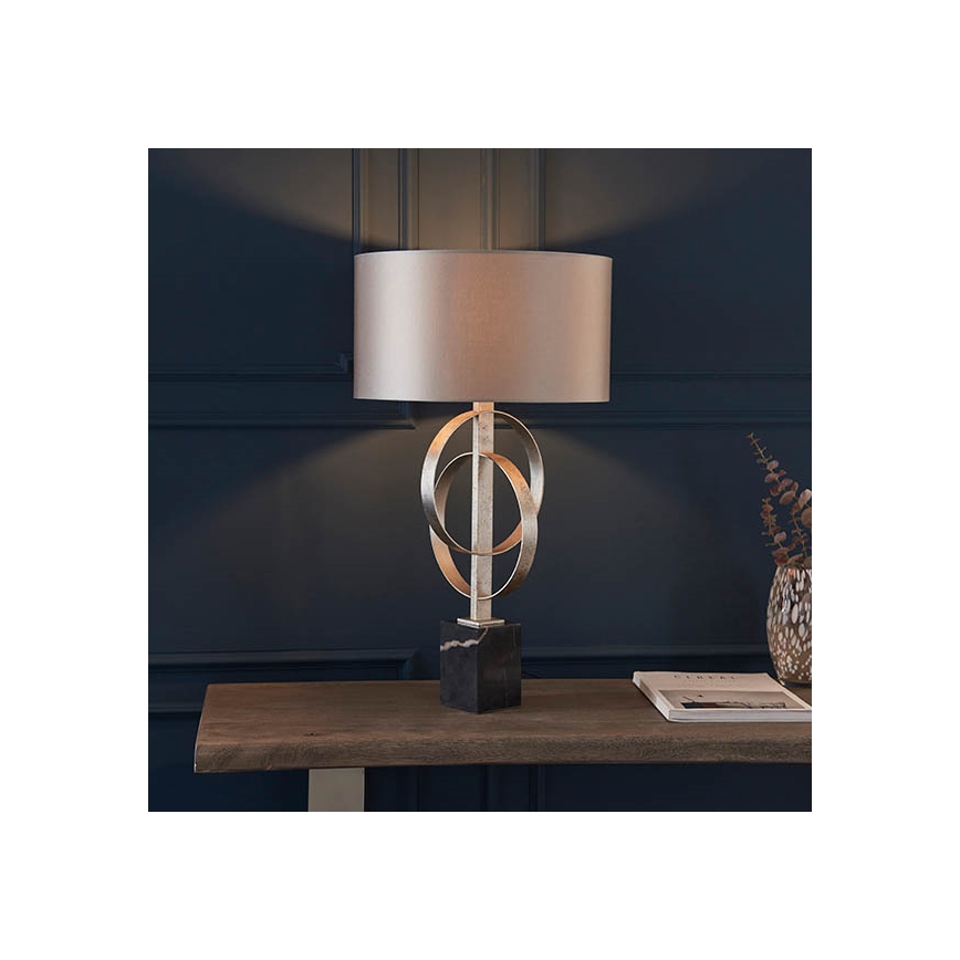 Endon 95217 - Stolní lampa 1xE27/10W/230V šedá/černá