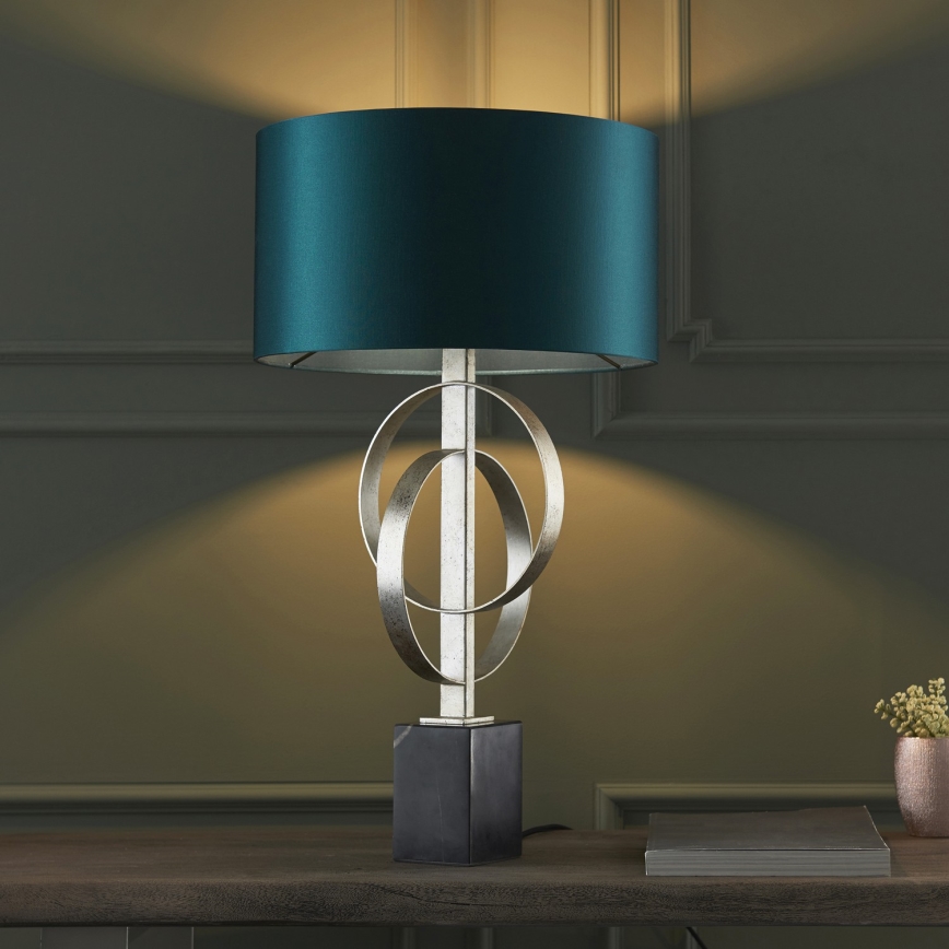 Endon 95225 - Stolní lampa 1xE27/10W/230V modrá/šedá/černá