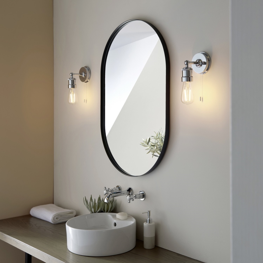 Endon 95505 - Koupelnové nástěnné svítidlo MILLER 1xE27/6W/230V IP44 lesklý chrom