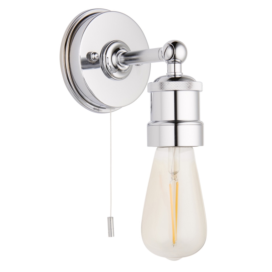 Endon 95505 - Koupelnové nástěnné svítidlo MILLER 1xE27/6W/230V IP44 lesklý chrom