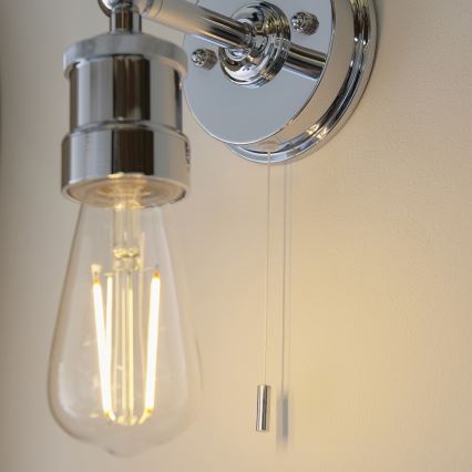Endon 95505 - Koupelnové nástěnné svítidlo MILLER 1xE27/6W/230V IP44 lesklý chrom